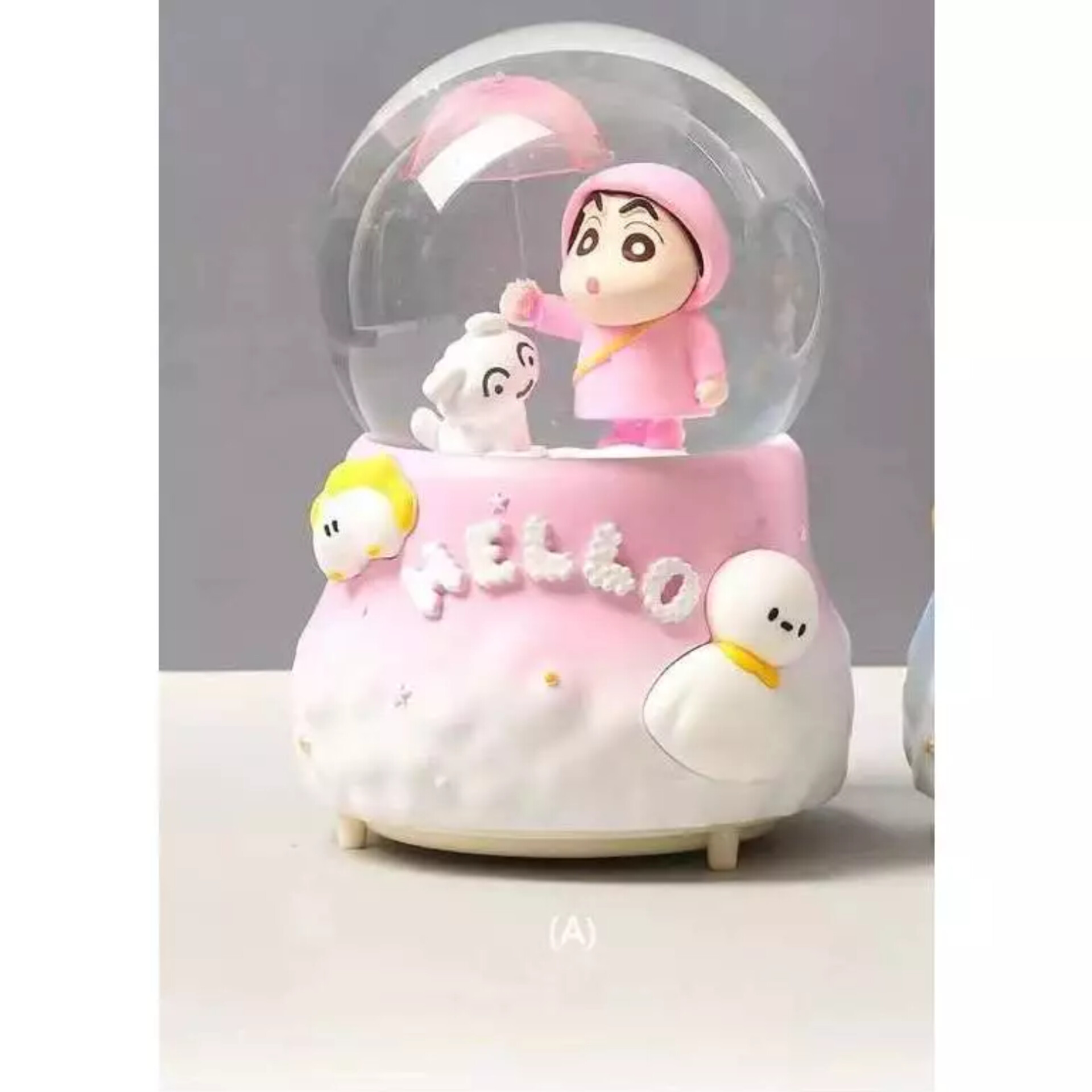 گوی کریستال موزیکال طرح پسر و سگ 