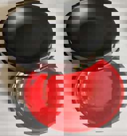 ظرف آب و غذای سگ و گربه (فلزی)